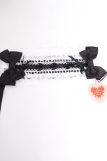 画像3: BABY,THE STARS SHINE BRIGHT / はしごレースのスピンドールヘッドドレス(バーバリー)  黒ｘ白 S-26-10-01-005-BA-AC-HR-ZS (3)