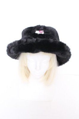 Preview of 【HELLO KITTY】 HIBISCUS FUR HAT  黒