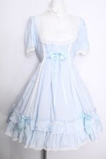 画像6: BABY,THE STARS SHINE BRIGHT / 絵本の中のTrump ALICEワンピース  サックスｘ白 S-26-10-01-040-BA-OP-AS-ZS (6)