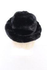 画像4: Candy Stripper / 【HELLO KITTY】 HIBISCUS FUR HAT  黒 S-26-10-01-006-PU-AC-HR-ZS (4)