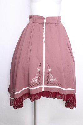 Preview of 薔薇刺繍フィッシュテールスカート  ピンク