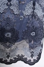 画像4: axes femme / グラデチュール刺繍スカート  ブルー S-26-10-01-050-AX-SK-HR-ZS (4)