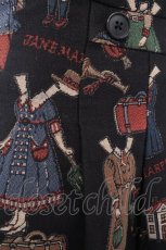 画像4: Jane Marple / ペーパードール柄ゴブランスカート  黒 S-26-10-01-056-JM-OP-AS-ZS (4)