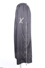 画像2: NieR Clothing / サイドZIPワイドパンツ  黒 S-26-10-01-057-PU-PA-HR-ZS (2)