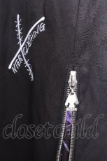 画像5: NieR Clothing / サイドZIPワイドパンツ  黒 S-26-10-01-057-PU-PA-HR-ZS (5)