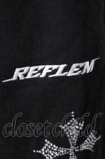 画像5: REFLEM / クロス総柄ラインストーンスウェットハーフパンツ  黒 S-26-10-01-059-PU-PA-HR-ZS (5)