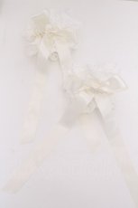画像1: LOLITA / リボンコットンレースシュシュ  オフ S-26-10-01-010-LO-CO-HR-ZS (1)