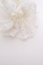 画像4: LOLITA / リボンコットンレースシュシュ  オフ S-26-10-01-010-LO-CO-HR-ZS (4)
