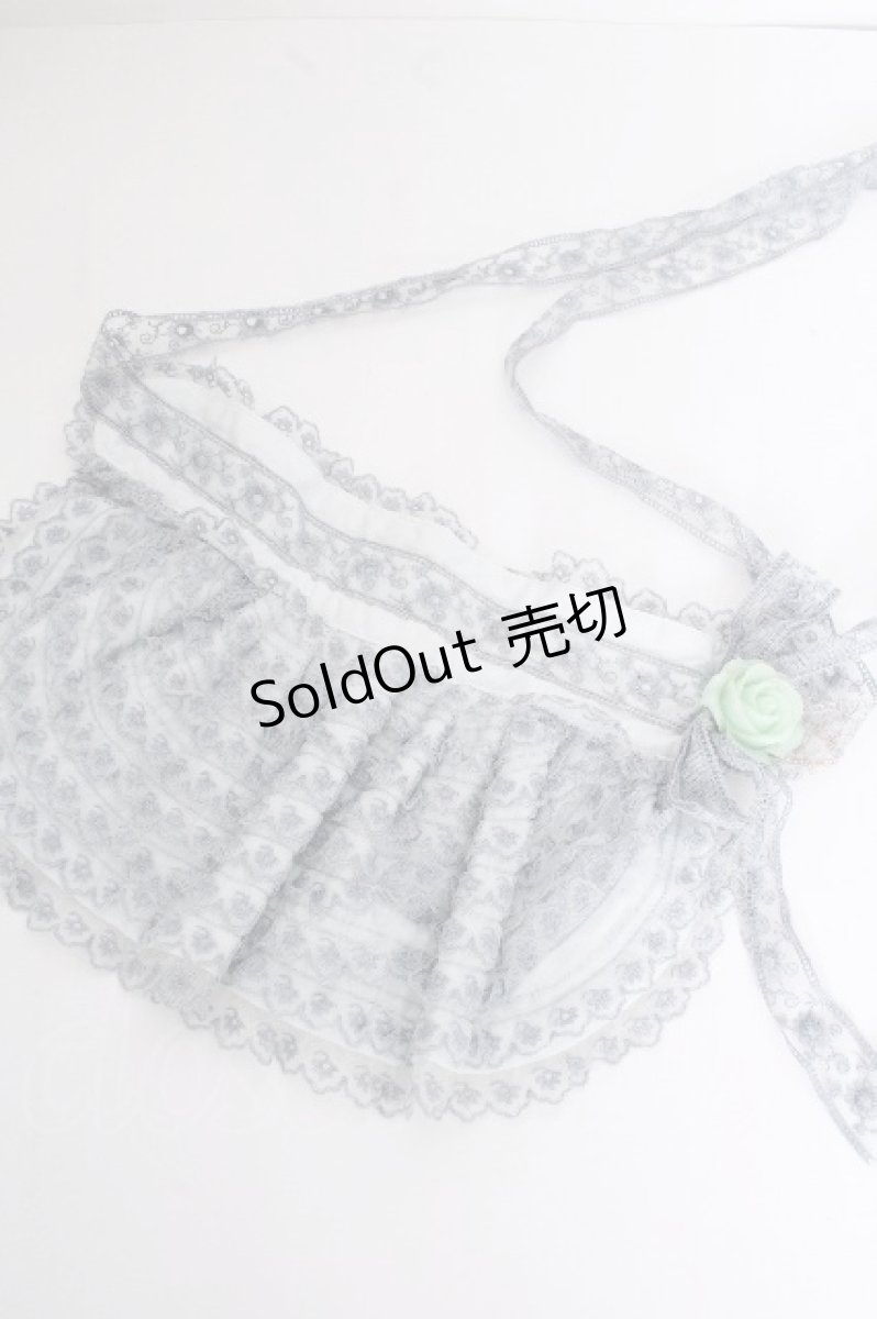 画像5: EXCENTRIQUE / レースボンネット  サックス S-26-10-01-001-EL-ZA-AS-ZS (5)
