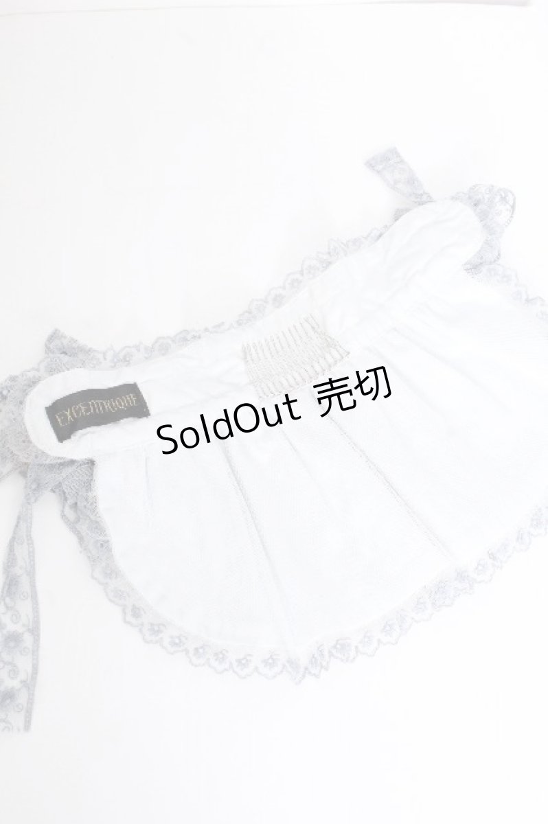 画像6: EXCENTRIQUE / レースボンネット  サックス S-26-10-01-001-EL-ZA-AS-ZS (6)
