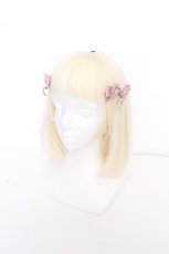 画像1: LIZ LISA / ビジューリボンヘアクリップ  ピンク S-26-10-01-019-LO-AC-AS-ZS (1)