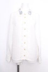画像1: Amavel / アンティークスノードーム刺繍ブラウス  オフ S-26-10-01-020-CA-BL-HR-ZS (1)
