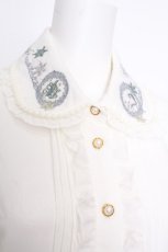 画像4: Amavel / アンティークスノードーム刺繍ブラウス  オフ S-26-10-01-020-CA-BL-HR-ZS (4)