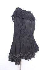 画像2: ATELIER PIERROT / 【プラスサイズ】Shirring princess sleeve blouse  黒 S-26-10-01-021-EL-BL-AS-ZS (2)