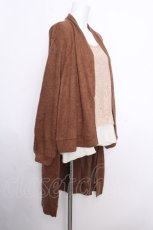 画像2: axes femme / カーデｘレースインナープルオーバー  ブラウン S-26-10-01-024-AX-TO-HR-ZS (2)