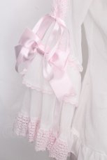 画像4: BABY,THE STARS SHINE BRIGHT / Princess Entremets ブラウス  白ｘピンク S-26-10-04-025-BA-BL-HR-ZS (4)