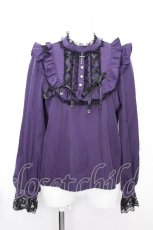 画像1: NOEMIE / ゴシックチョーカーバックルレースアップブラウス  紫 S-26-10-04-028-LO-BL-HR-ZS (1)