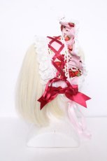 画像3: BABY,THE STARS SHINE BRIGHT / Love’s Strawberry Afternoon Tea柄 ボンネット  ピンク S-26-10-04-003-BA-OP-HR-ZS (3)
