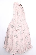 画像3: Melody BasKet / Vintage bearフロントボタンワンピース L ピンク S-26-10-04-039-LO-OP-HR-ZS (3)