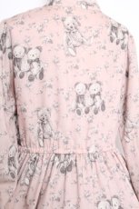 画像5: Melody BasKet / Vintage bearフロントボタンワンピース L ピンク S-26-10-04-039-LO-OP-HR-ZS (5)