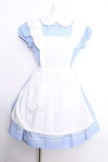 画像1: Heart E / アリスワンピース  サックスｘ白 S-26-10-04-041-LO-OP-AS-ZS (1)