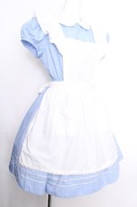 画像2: Heart E / アリスワンピース  サックスｘ白 S-26-10-04-041-LO-OP-AS-ZS (2)