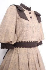 画像4: Innocent World / Classy Ribbonワンピース L ブラウン S-26-10-04-043-IW-OP-HR-ZS (4)