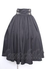 画像1: LISTEN FLAVOR / ベルトデザインロングスカート  黒 S-26-10-04-051-PU-SK-HR-ZS (1)