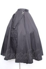 画像2: LISTEN FLAVOR / ストラップ付カーゴマキシスカート  黒 S-26-10-04-052-PU-SK-HR-ZS (2)