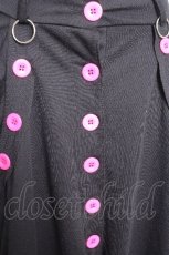 画像5: ACDC RAG / 12ボタンサルエルパンツ  黒ｘピンク S-26-10-04-059-PU-PA-HR-ZS (5)