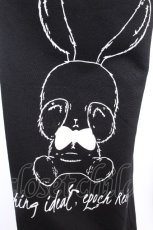 画像5: NieR Clothing / うさぎプリントパンツ  黒 S-26-10-04-060-PU-PA-HR-ZS (5)