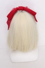 画像4: Jamieエーエヌケー / クロス刺繍リボンバレッタ  赤 S-26-10-04-009-LO-AC-HR-ZS (4)