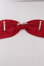 画像6: Jamieエーエヌケー / クロス刺繍リボンバレッタ  赤 S-26-10-04-009-LO-AC-HR-ZS (6)