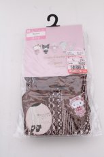 画像1: m petit by misako / AMキティリボンタイツ  ブラウン S-26-10-04-011-LO-ZA-AS-ZS (1)