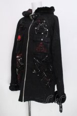 画像3: h.ANARCHY / ファー付きダメージデザインコート  黒 S-26-10-06-044-HN-CO-HR-ZS (3)