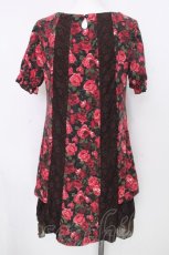 画像2: axes femme / レース衿付中花チュニック  チャ S-26-10-06-045-AX-TO-HR-ZS (2)