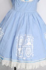 画像5: Angelic Pretty / アンジェリカプリントジャンパースカート  サックス S-26-10-06-050-AP-OP-HR-ZS (5)