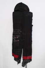 画像2: h.ANARCHY / フード付きガーゼノースリーブトップス  黒ｘ赤 S-26-10-06-019-HN-TS-HR-ZS (2)