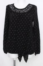 画像1: axes femme / ラメドットゆったりプルオーバー  黒 S-26-10-06-027-AX-TO-HR-ZS (1)