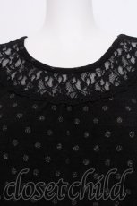 画像3: axes femme / ラメドットゆったりプルオーバー  黒 S-26-10-06-027-AX-TO-HR-ZS (3)