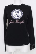 画像1: Jane Marple / プリントTシャツ  黒 S-26-10-06-028-JM-TO-AS-ZS (1)