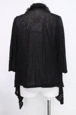 画像2: axes femme / フリルレーシーカーディガン  黒 S-26-10-06-033-AX-TO-HR-ZS (2)