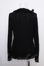 画像2: INGEBORG / レースニットカーディガン  黒 S-26-10-07-027-LO-TO-HR-ZS (2)