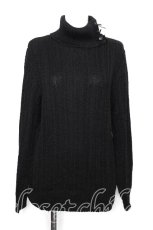 画像1: INGEBORG / ハイネックニットトップス  黒 S-26-10-07-032-LO-TO-HR-ZS (1)