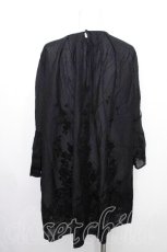 画像2: INGEBORG / コサージュつきフロッキーチュニック  黒 S-26-10-07-035-LO-TO-HR-ZS (2)