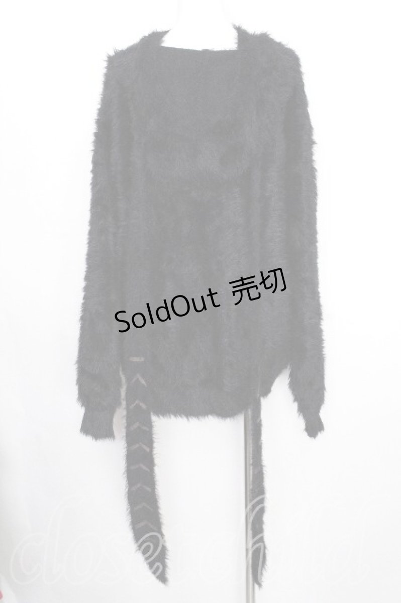 画像2: NieR Clothing / NIIERちゃんボタンカーディガン  黒 S-26-10-07-036-PU-JA-AS-ZS (2)
