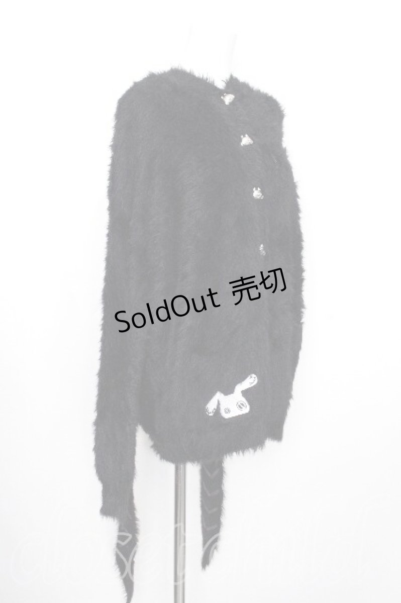 画像3: NieR Clothing / NIIERちゃんボタンカーディガン  黒 S-26-10-07-036-PU-JA-AS-ZS (3)