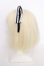 画像2: metamorphose / セーラーリボンカチューシャ  黒ｘ白 S-26-10-07-004-ME-AC-HR-ZS (2)