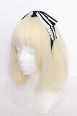 画像5: metamorphose / セーラーリボンカチューシャ  黒ｘ白 S-26-10-07-004-ME-AC-HR-ZS (5)