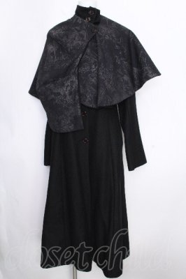 Preview of カープ付きスタンドカラ-ロングコート  黒